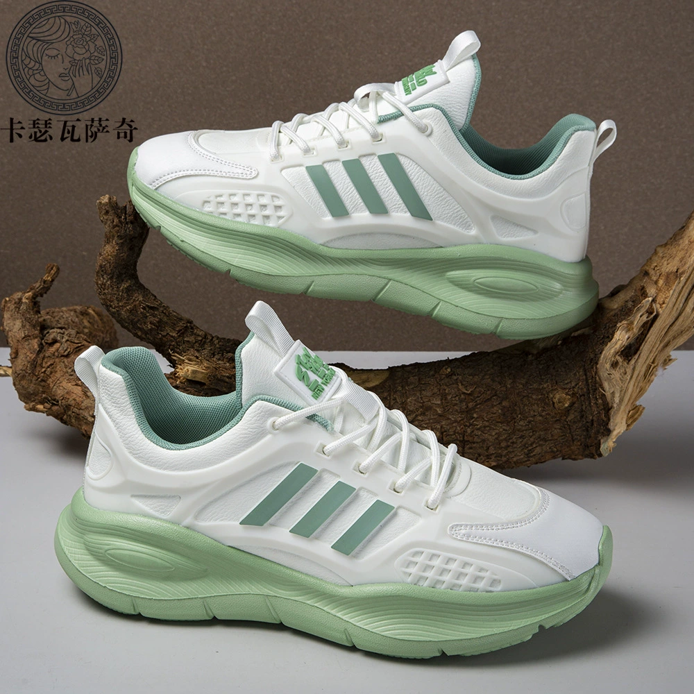 Elastic breathable sports shoes, soft heel, lightweight running sneakers, lace‑up, sizes 36–44