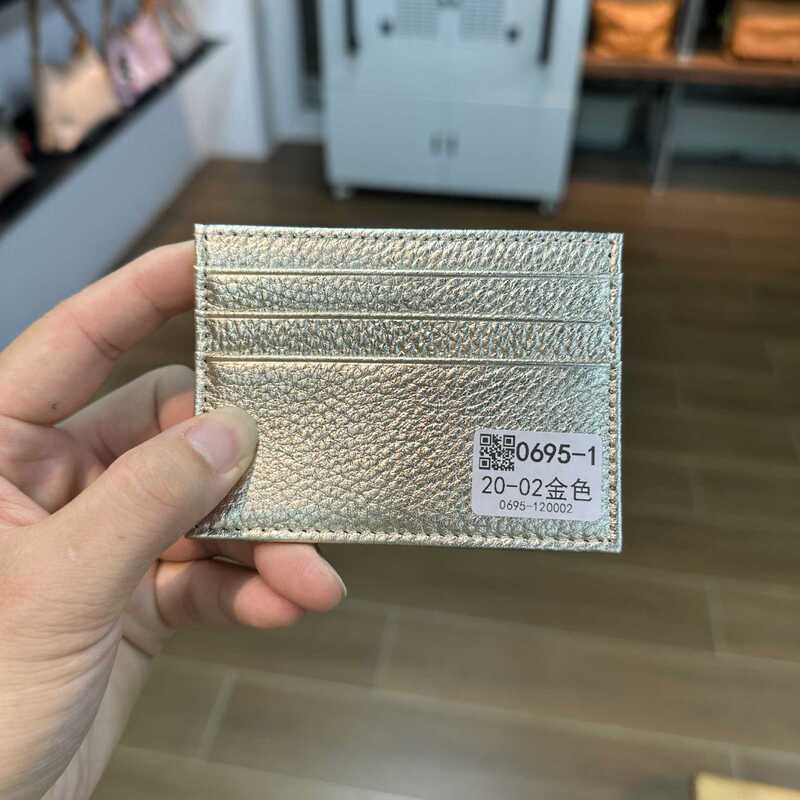 Elegant and minimalist genuine leather card holder, ultra-thin and portable, 7 card slots, multi-color card case, double-sided lychee pattern bank card holder Elegant and minimalist genuine leather card holder, ultra-thin and portable, 7 card slots, multi-color card case, double-sided lychee pattern bank card holder
