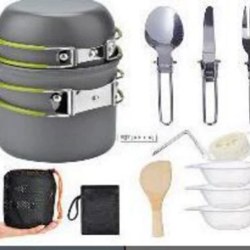 Товары для улицы Amazon набор горшков для кемпинга портативный 1-2 человека посуда для пикника костюм AT101-3