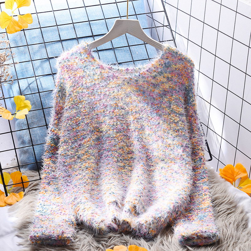 Women's Clothing pullover sweater for women Spring and Autumn 24 new version all match long sleeved loose knitted top hollow outer wear_voghion.com