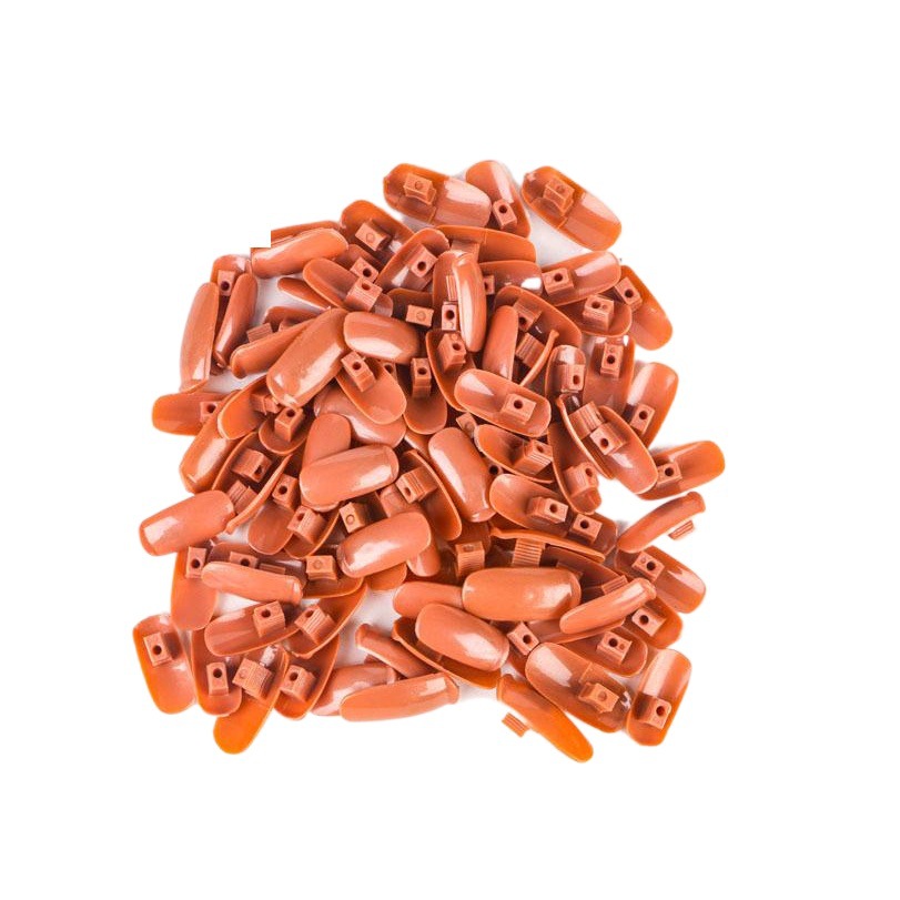 Cruz-frontera uñas conjunta mano artificial flexible mano artificial coincidencia práctica clavo pieza 100 piezas manipulador embolsado pieza de clavo