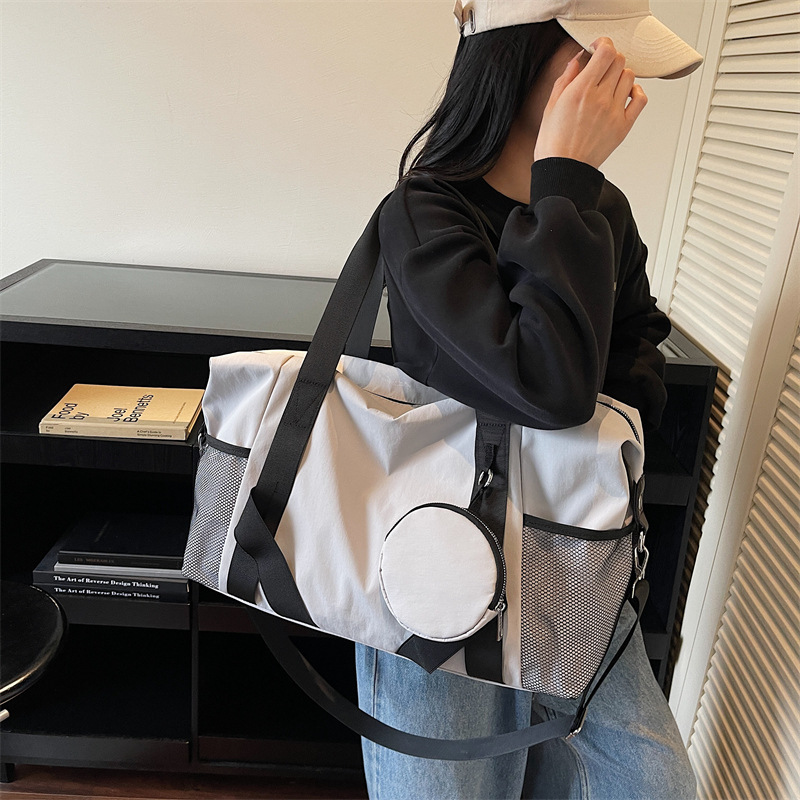 Nuevo bolso de viaje corto para mujeres, bolso de mano ligero de gran capacidad, bolso deportivo, bolso de entrenamiento para hombres, bolsa de viaje
