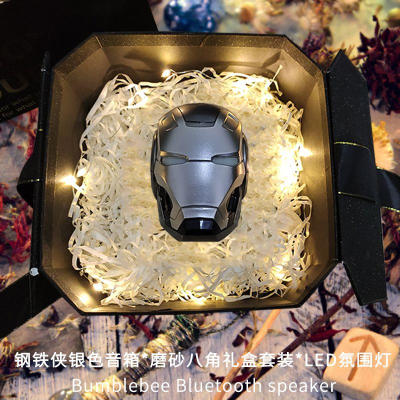 アイアンマン Bluetooth スピーカーワイヤレス小さな男の子の誕生日プレゼントコンピュータデスクトップホームバンブルビー小型スピーカー|undefined