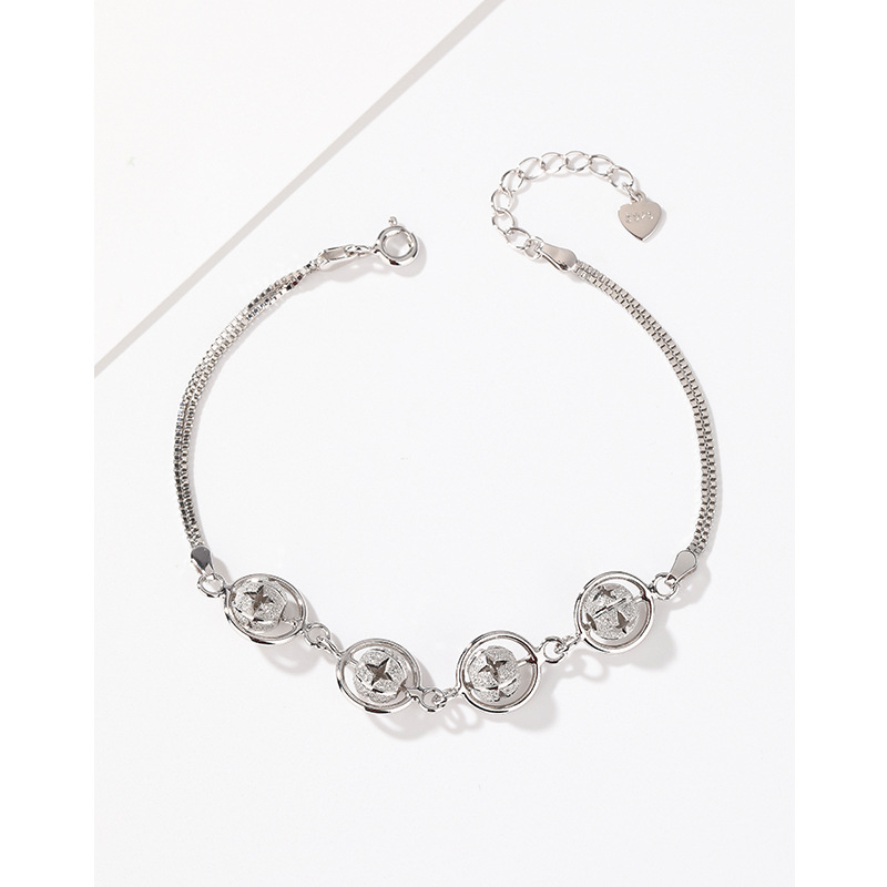 Esmerilado pulsera de plata 925