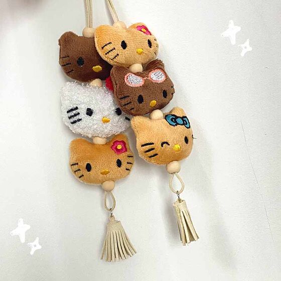 Little Red Book Same hellokitty Head Handmade Plush Bag Pendant Keychain Autumn and Winter Accessories Hanging Ornaments