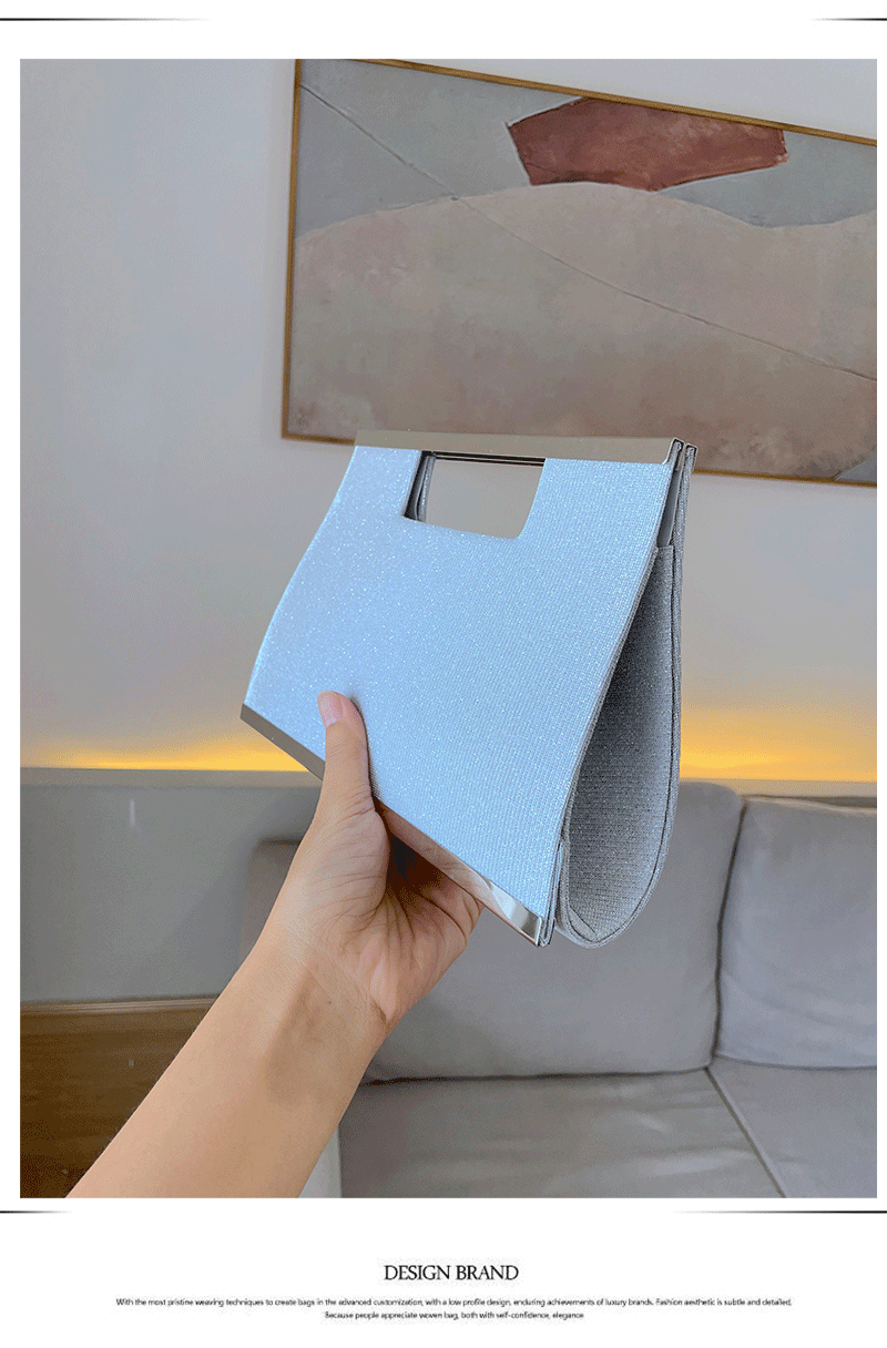 Knit Material Solid Color Pattern Women's Solid Color Knit Magnetic Buckle Wallets