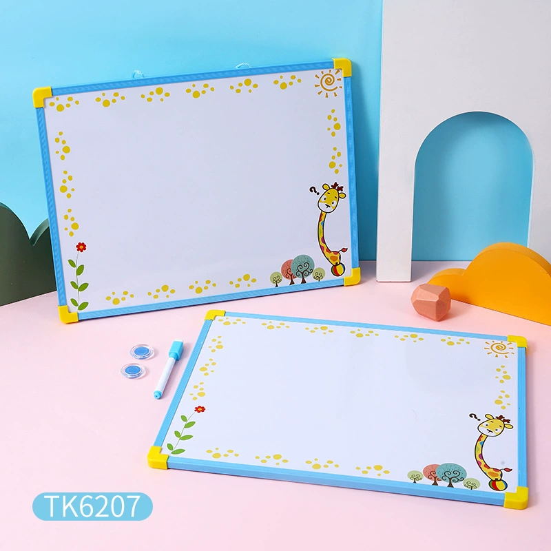 晶晶 Magnetic children's double-sided whiteboard writing and erasable baby graffiti office notes dry erasing hanging message board
