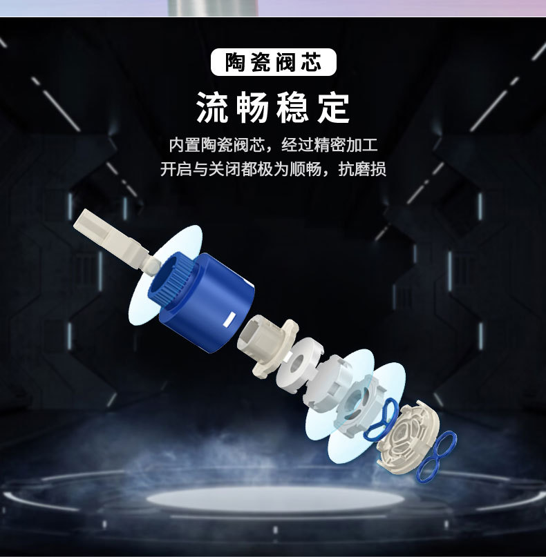 New retro faucet, household washbasin, bathroom cold and hot washbasin, black factory wholesale, cream white undefined