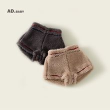 2025时尚百搭童装秋冬装女童秋款裤子亲肤舒适女童韩版羊羔绒短裤