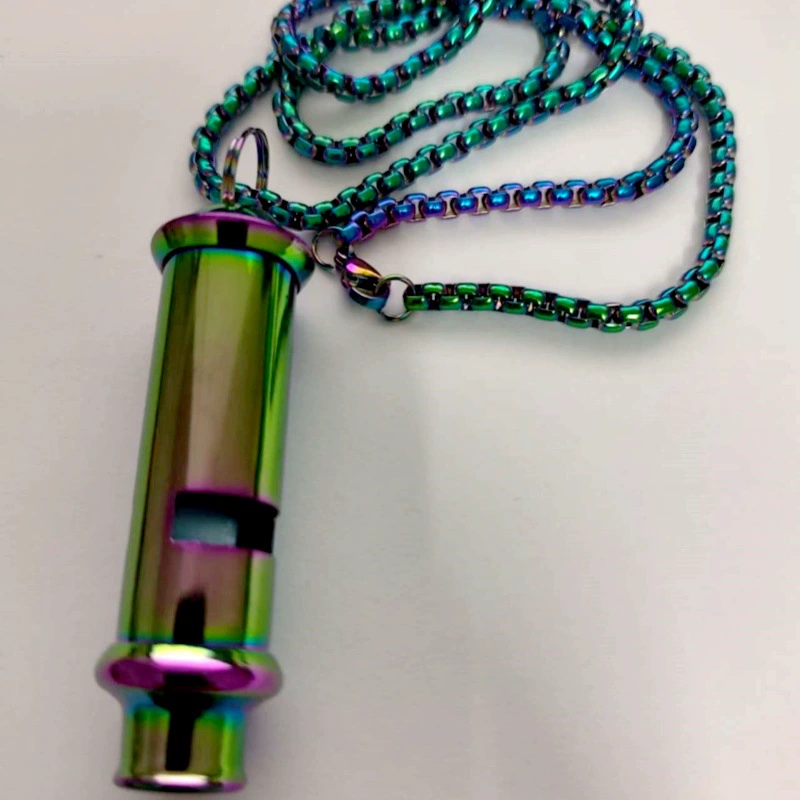 Colorful police whistle, nuclear-free high-frequency whistle, fire whistle, traffic referee exclusive whistle, genuine wholesale