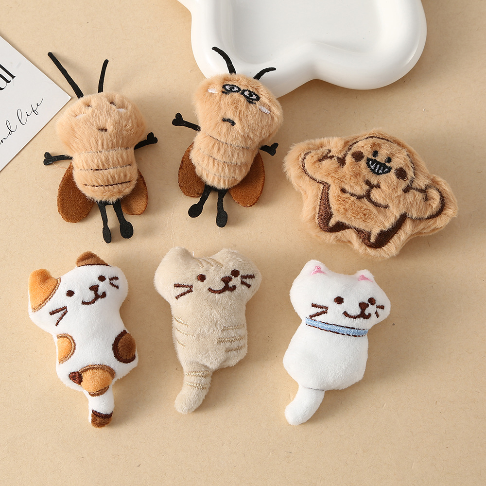 Cute Kitten Clothing Accessories, Plush Brooch, Backpack Keychain...