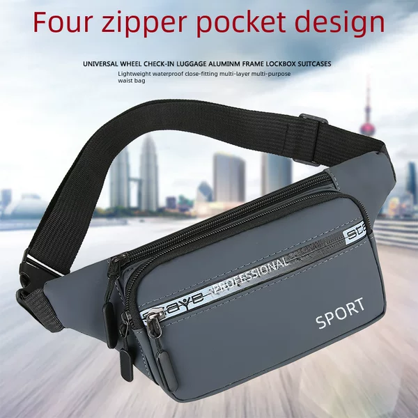 New Style Waist Bag for Men, Casual Sports, Outdoor Running Mobile Phone Bag, Fashionable Water-Repellent Construction Site Work Waist Bag for Men