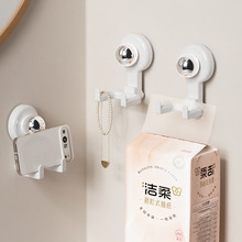 吸盘双头挂钩洗脸巾挂架壁挂浴室强力无痕头绳项链置物架纸巾收纳