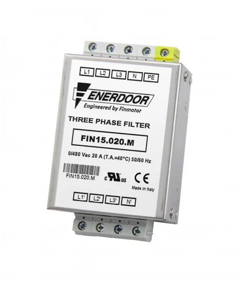 Трехфазный четырехпроводной фильтр Enerdoor FIN15.020.M, импортированный из Италии