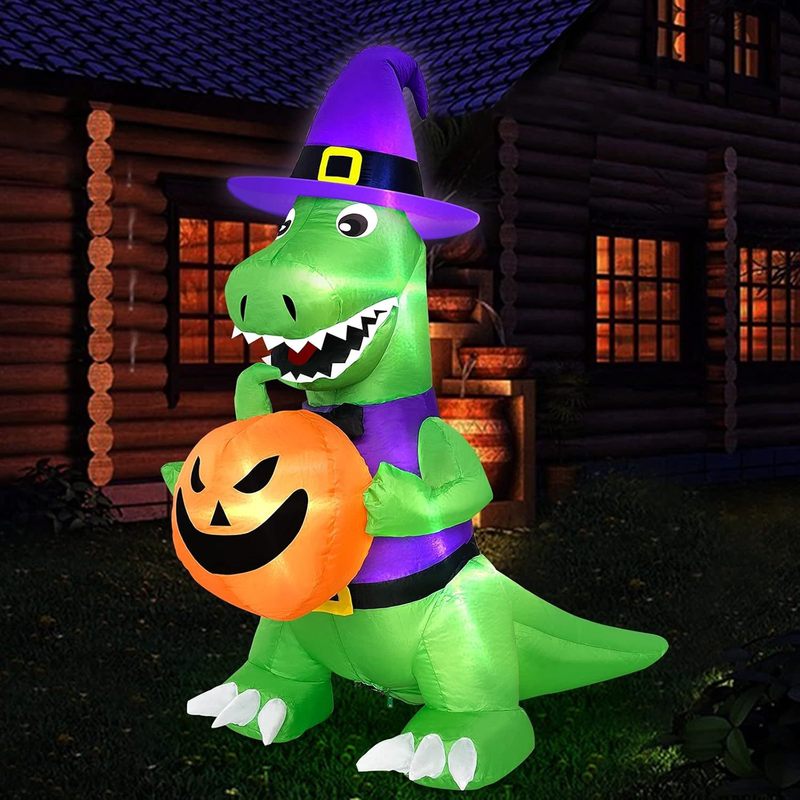 国境を越えた新しいハロウィーンのインフレータブル恐竜エアモデルハロウィーンパーティー装飾用品中庭会場レイアウト小道具|undefined