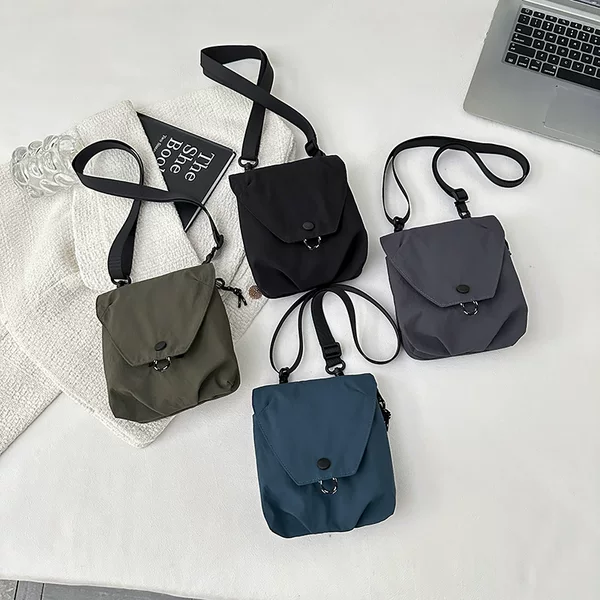 Women's Bags 2025 New Style Unisex Crossbody Bag Trendy Japanese Fashion Small Vertical Casual Shoulder Bag Phone Bag for Men