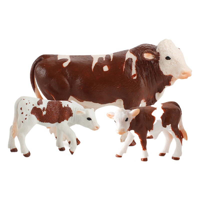 Transfronteriza simulación Macula vaca modelo Toro vaca creativa granja aves de corral escena sólida estática decoración juguete