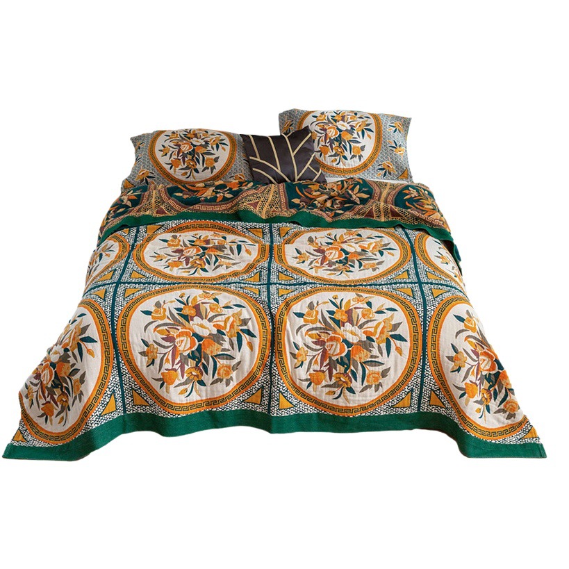 New Towel Quilt Factory Direct Supply Home Single Double Air-conditioning Blanket Four Seasons Universal Modern Simple Style Towel Blanket