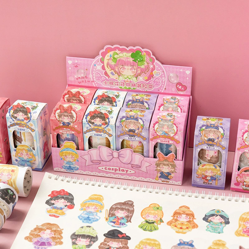 Cotton cartoon paper tape, creative decorations, scheduler