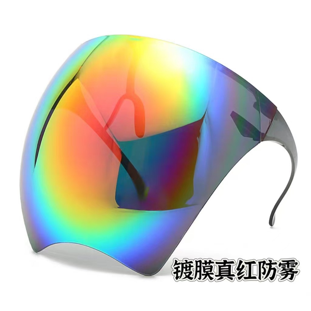 Nuevas máscaras espaciales protectoras faciales anti-splash anti-nebble gafas de aislamiento de alta definición anti-humo de petróleo protectoras de seguridad anti-epidemia