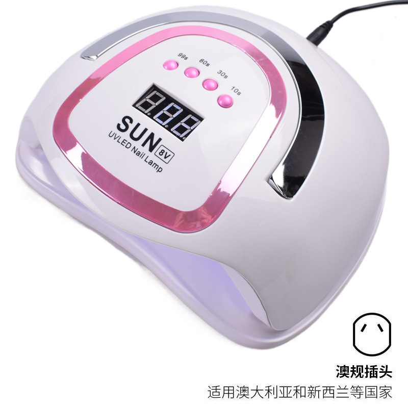 Lámpara de manicuras 192W luz de alta potencia UV + LED luz de manicuras