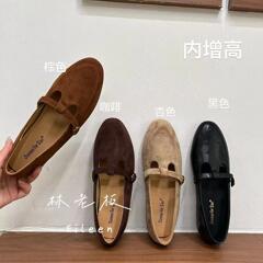 2025年秋季新款法式复古方头浅口单鞋女时尚百搭平底玛丽珍鞋女鞋