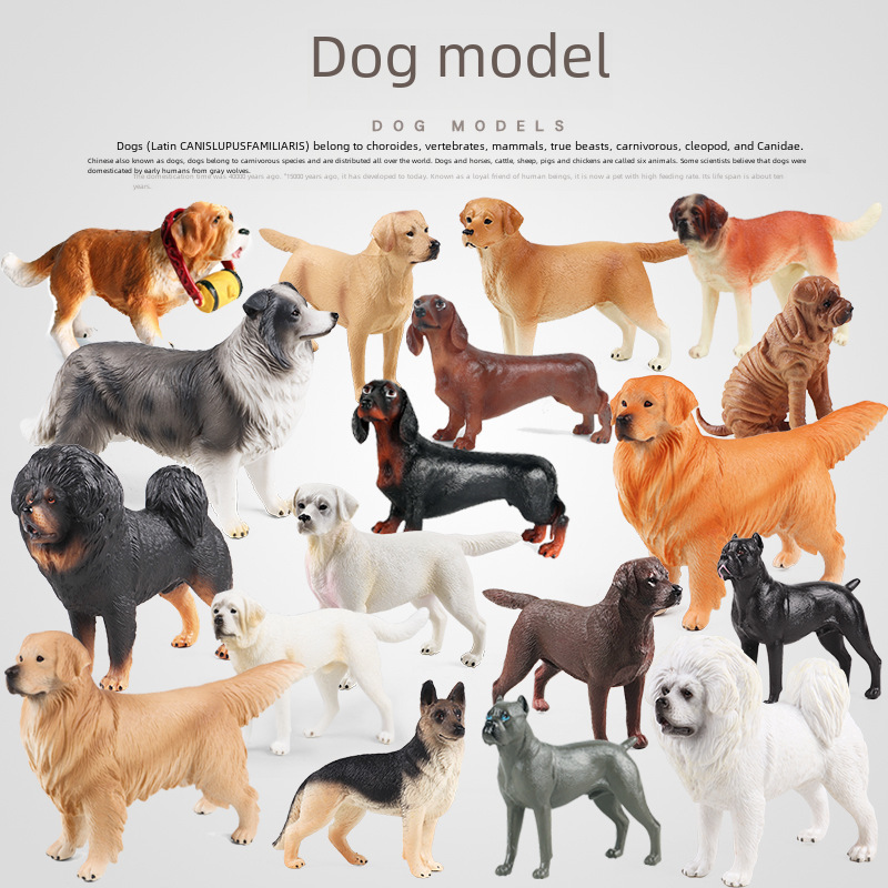 Cross -border simulation animal toy dog model golden retriever dog…