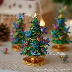 跨境新品Hummingbird Christmas Tree Ornament蜂鸟圣诞树装饰