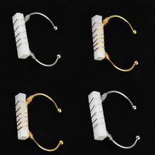 亚马逊新款手工绕线保色天然石膏条棒手环手镯B27感保色久