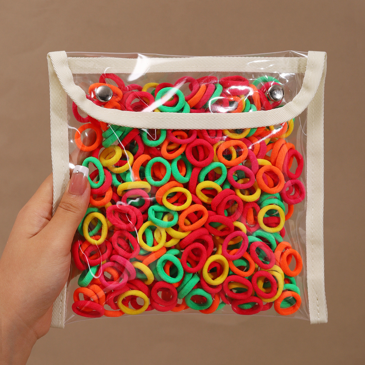 Anillo de cabello de color para niños 3cm gran no lesiones cabello de cabello de cola de caballo alta cuerda de cabello niñas correa de goma de alta elasticidad