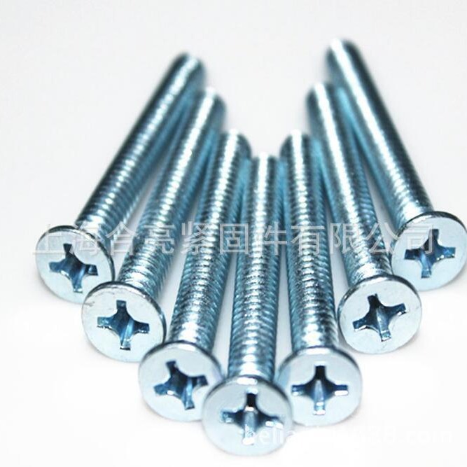 ANSI/ASME B18.6.3F 镀锌美制美标十字沉头机螺丝4#6#8#10#1/4-20