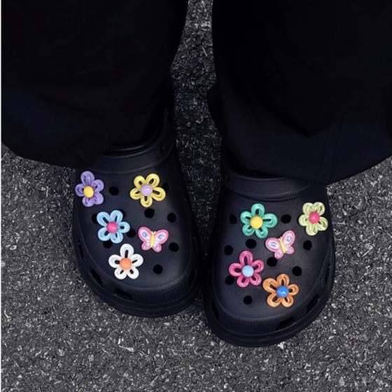 Hollow Transparent Jelly Cloud Hole Shoes Buckle Cute Removable Shoe Buckle DIY Upper Decorative Accessories Buckle for Hair