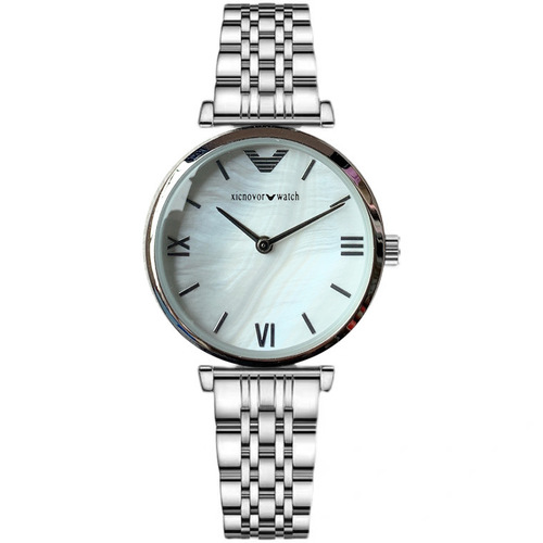 New Rice Xi Kai Yue Starry Sky Women's Watch, High-End Steel Strap, Ultra-Thin, Fashionable Student Waterproof Quartz Watch