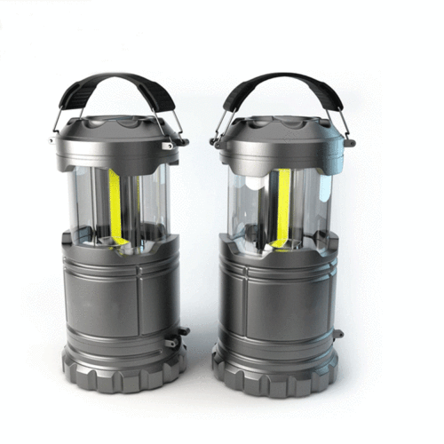 COB3+1 Stretches Outdoor Camping Lantern, Super Bright Campsite Tent Lantern, Automatic Pull Mini Horse Lantern, Outdoor Camping Lantern