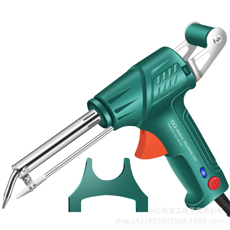 Pistola de soldadura de G10-2 seleccionada cuidadosamente transfronteriza 60W tipo de calentamiento externo para el hogar con soporte Pistola de soldadura de mano image 6