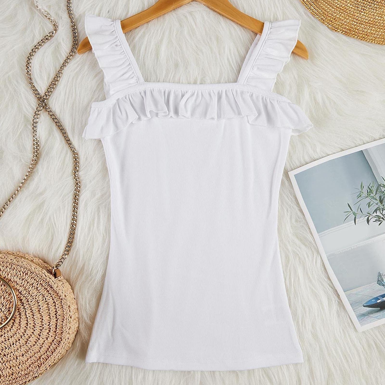 INS Stil 2023 Sommer Neue Nachtclub Mode Sexy Strap Open Back aushöhlen Slim Fit Offenen Nabel Tank Top_voghion.com