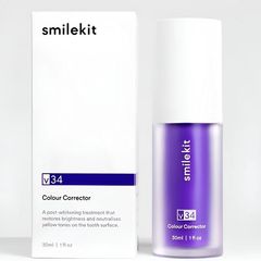 SmileV34 パープルホワイトニング歯磨き粉ポータブルプッシュ式歯の汚れをきれいに毎日の必需品クロスボーダー卸売