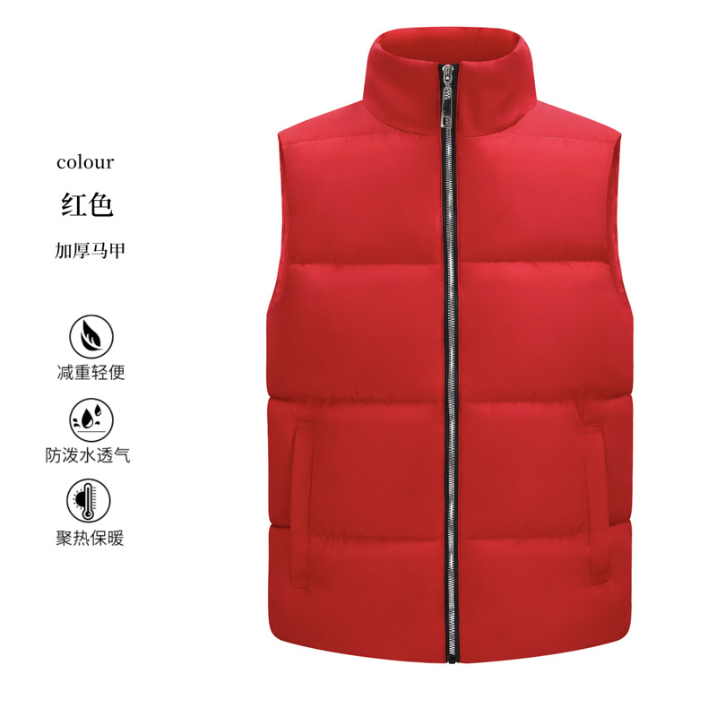 Hombre chaleco cálido caballo clip cross-border sin mangas chaqueta de trabajo ropa de trabajo al aire libre chaleco de invierno personalizado