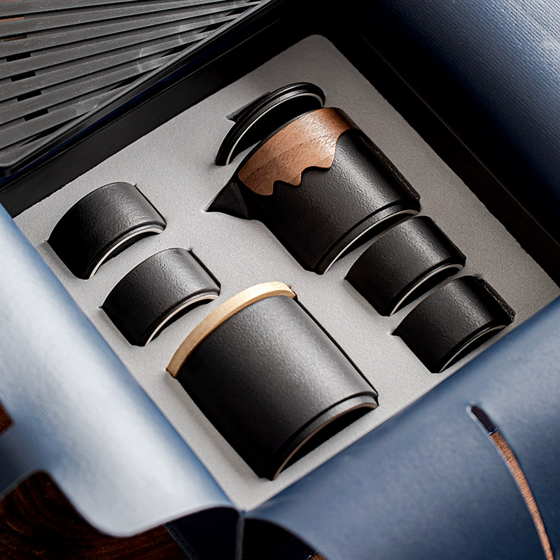 Handheld tea set for traveling, organizer bag
