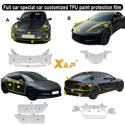 Cross-Border Specially Designed for Trade Dropshipping, 20-23 Tesla Model 3Tpu Anti-Scratch Paint Protective Film for Special Cars (Car paint protective film) - tesla-model-3-special-tpu-car-cover-film-21-23-tesla-model-3