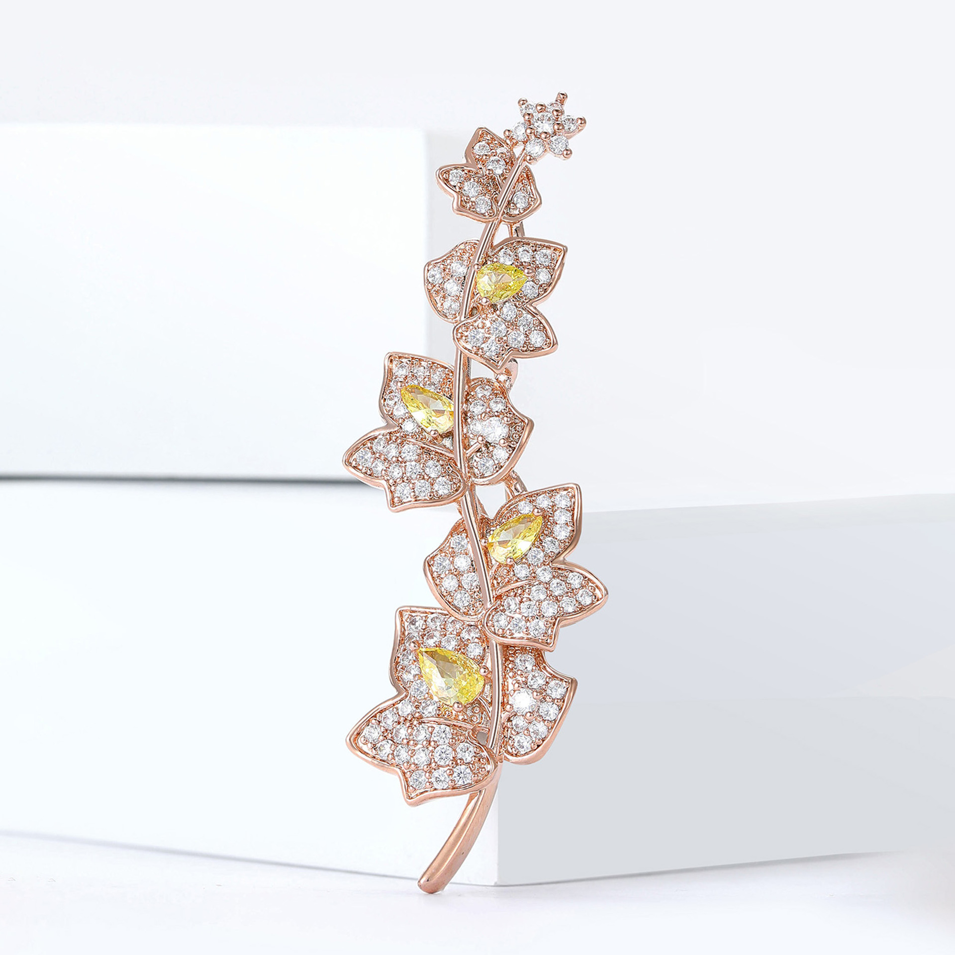 maple leaf with zircon