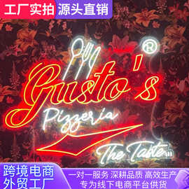 霓虹灯定制商场美陈网红打卡墙婚礼氛围灯12V低压防水霓虹灯