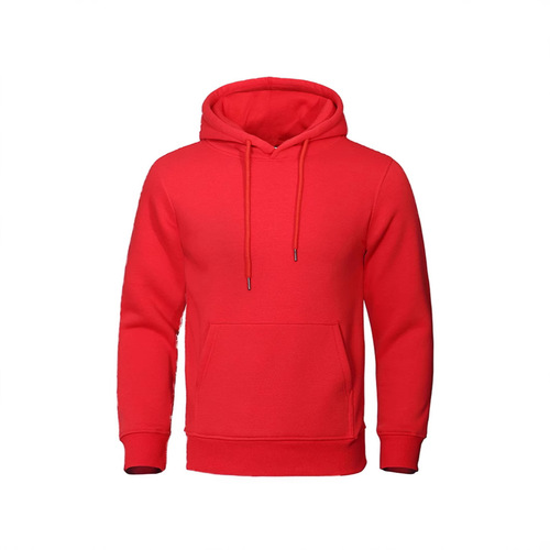 New 24 Cross-border Loose Casual Solid Color Hooded Fashion Sweatshirt Pullover Sweatshirt Sport Sweatshirt Spring Fleece Men and Women