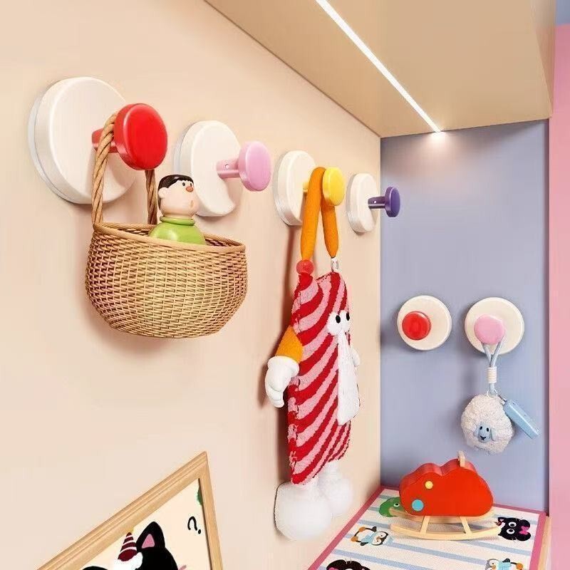 Repeatedly Disassembled Wall Suction Cup Entrance Hook Load-Bearing Punch-Free Dopamine Suction Cup Hook