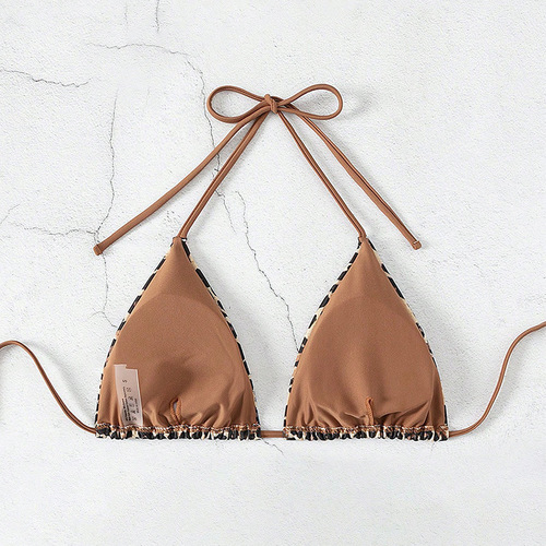 2025 Western-style leopard print sexy one-piece swimsuit for women, beach and hot spring swimwear bikini