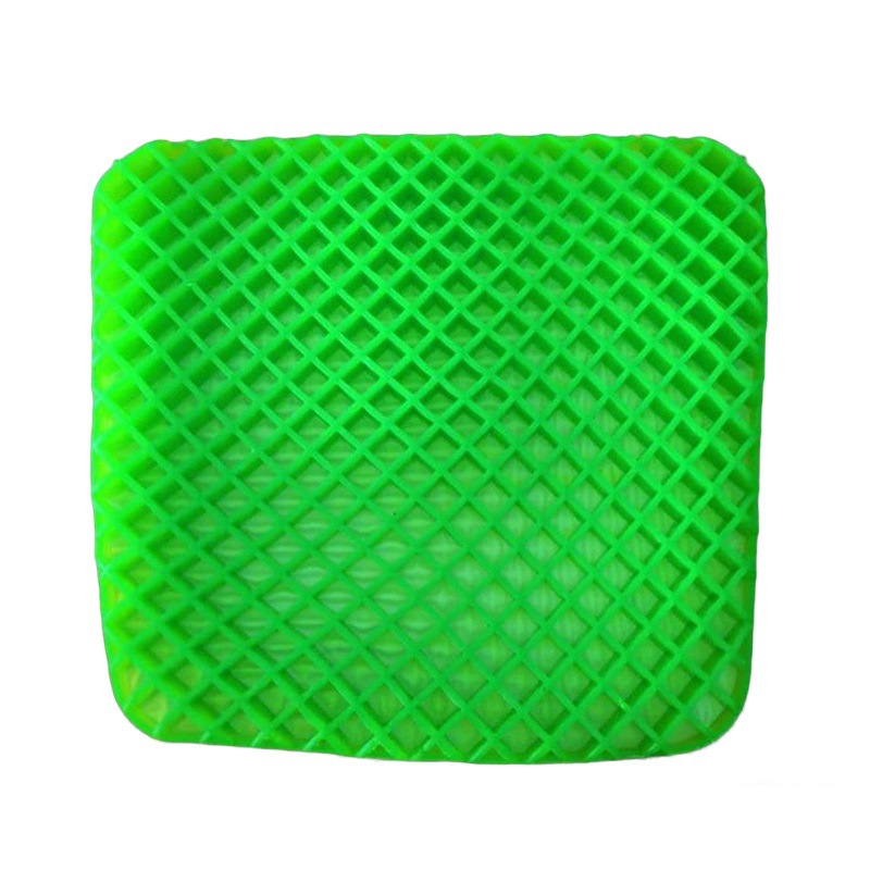Qìchē Car Seat Cushion High Elastic Egg Pad TPE Honeycomb Gel Office Chair (Cool pad) - green-pad