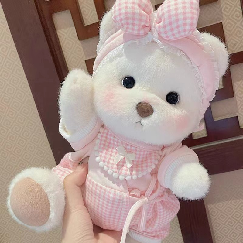 メーカー既製関節手作りクマぬいぐるみ人形中型ベビー服関節クマおもちゃ|undefined