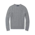 Sweater round neck gray black label
