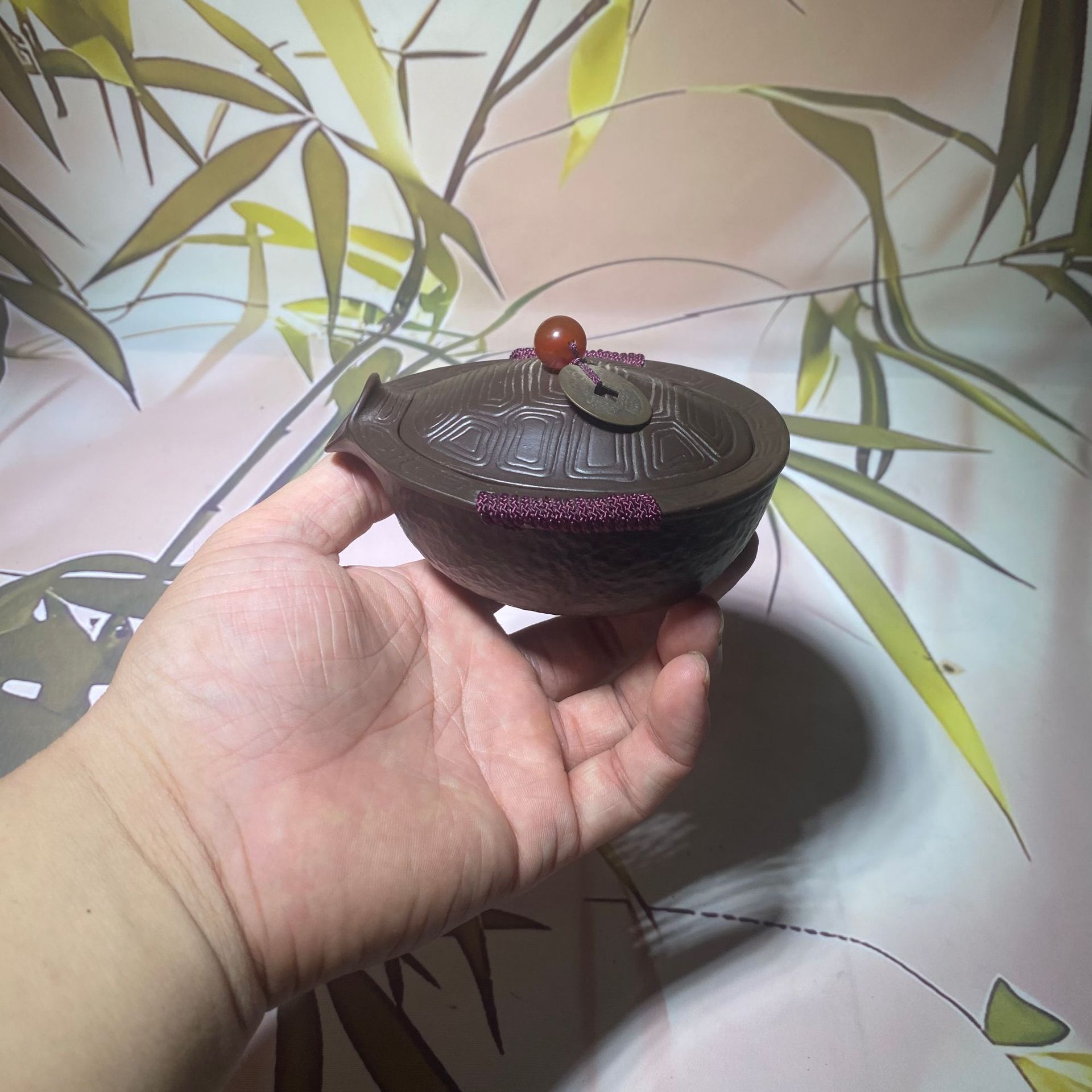 原矿宜兴紫砂富甲一方紫泥手工公道壶公道杯配件泡茶器茶玩把玩件