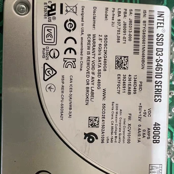 S4610 твердотельный накопитель 480 ГБ
